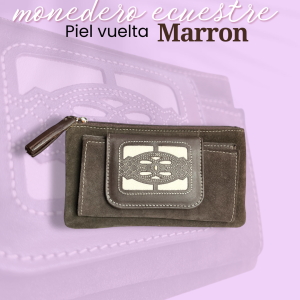 Monedero ecuestre Piel Vuelta Marrón