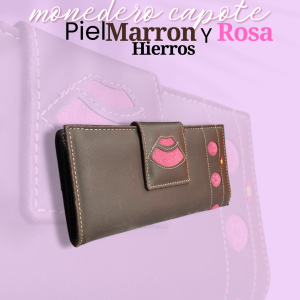 Monedero Taurino Capote - Hierros Piel Marrón